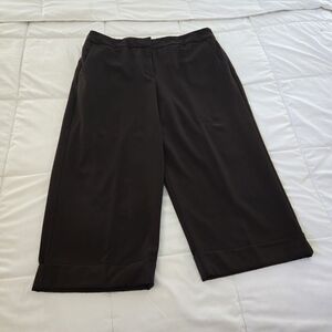 🔥 2/$9 or 3/$13   George Women's Chocolate Brown Cropped Wide-Leg Trousers